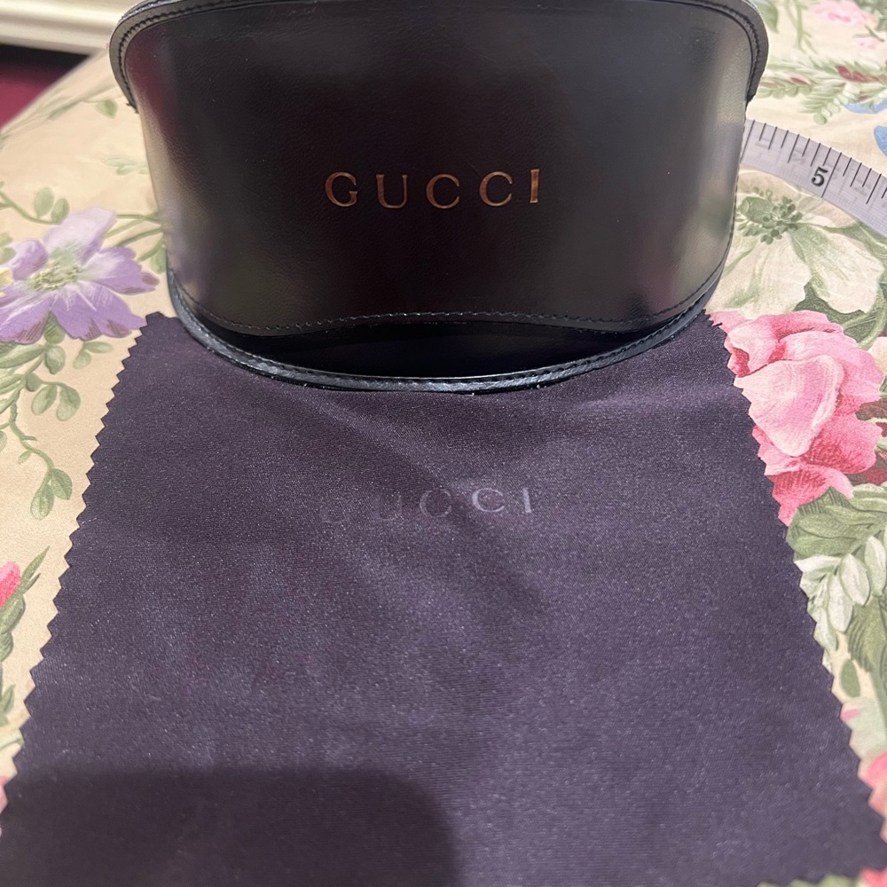 Gucci Authentic Brown Sunglass eyeglasses Case with Cloth Only host pick - Picture 3 of 13